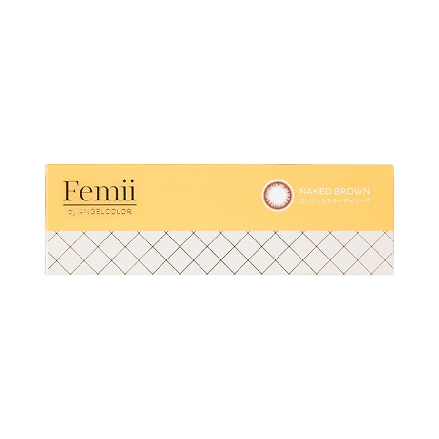 femii by angel color 日抛型美瞳 清新巧棕 30枚装 ±0.00