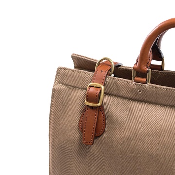 自营silver lake club 海力蒙波士顿包42cm 卡其色