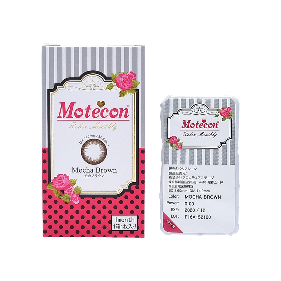 Motecon 月抛型美瞳 摩卡棕 1片装 -0.75