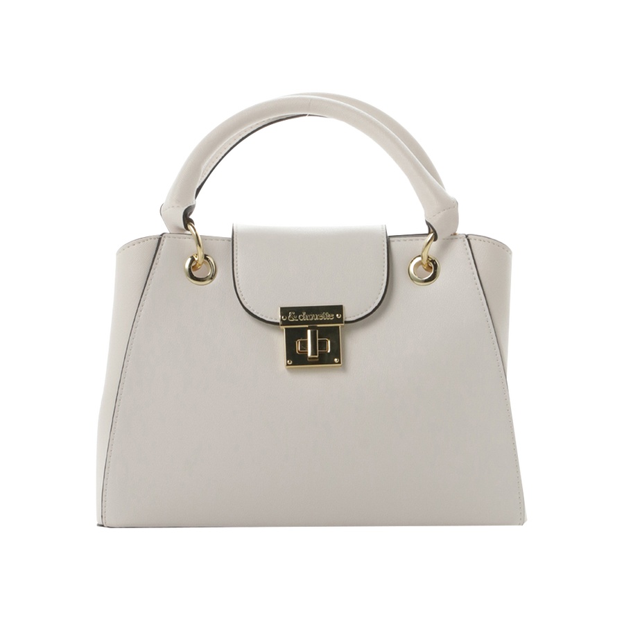 & chouette 翻盖柔软手提包 小号 白色