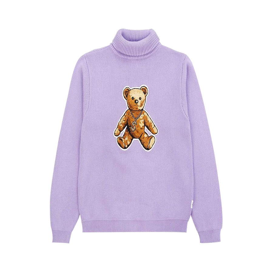 joyrich 摇滚泰迪高领毛衣 熏衣草色 M-豌豆公主