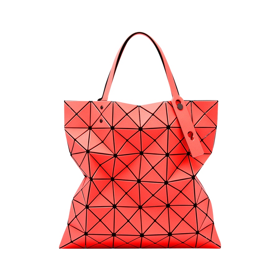 bao bao issey miyake 三宅一生2018新色6x6格几何菱格手提包 珊瑚粉